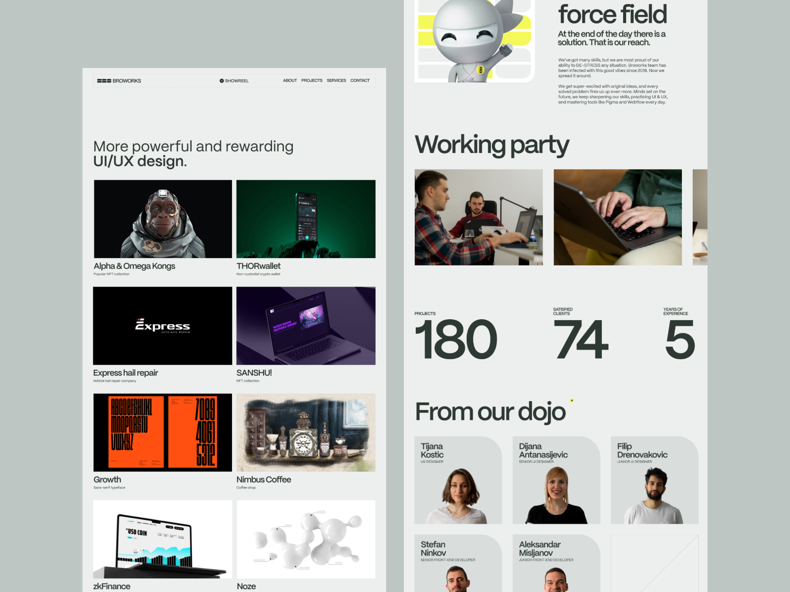 Example of Web Design & Webflow Development