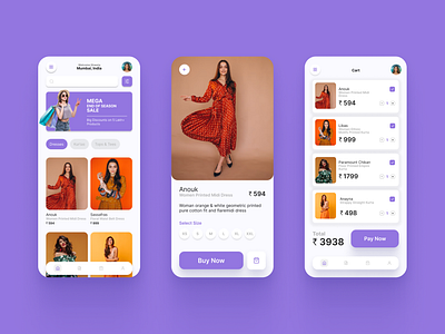 App Design for an Online Boutique appdesign design figma mobiledesign productdesign ui uidesign uiux uiuxdesign userexperiencedesign userinterfacedesign uxdesign