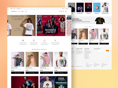 E-commerce Website: Revamping the E-commerce Experience apparels design ecommerce odd prani revamp shop ui uiux web website websitedesign