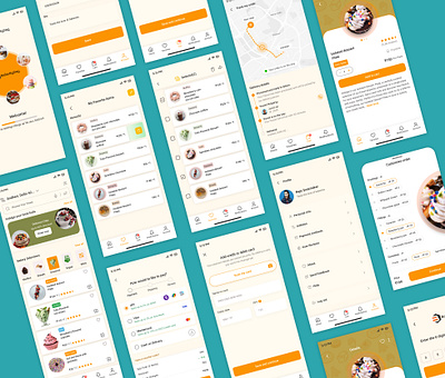 An app to order fresh bakery.(Case Study) app bakery app color food app google google ux design minimal app design mobile design navigation profile raja resposive web typography ui uiux web design