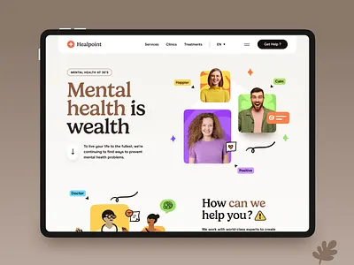 Healthcare Website Design(Animation) animation anixety doctor health healthcare homepage hospital immune boost landing page mental health mindfulness motion graphics nutrition selfcare ui web design web page webdesign website website design