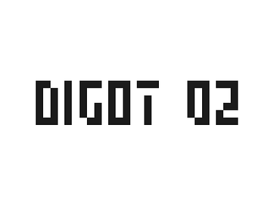 DIGOT 02 bitmap font display font font fontsphere.com futuristic font geometric geometric typeface minimal minimal font pixel pixel font typeface typography
