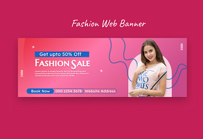 Fashion Web Banner banners fashion web banners graphic design graphics banners uiux