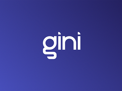 gini logo branding design digital gini graphic design illustration logo typography vector