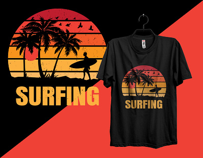 Surfing T-shirt Design awosome t shirt design black t shirt branding branding t shirt custom t shirt design graphic design illustration logo minimal mom t shirt quote tshirt design summer surfing t shirt design typhograpy typography typography t shirt typography t shirt design vector