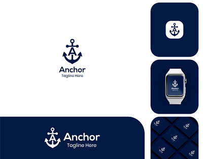 Anchor - Logo Design (Unused brand identity brand identy branding company identity design graphic design logo ui ux