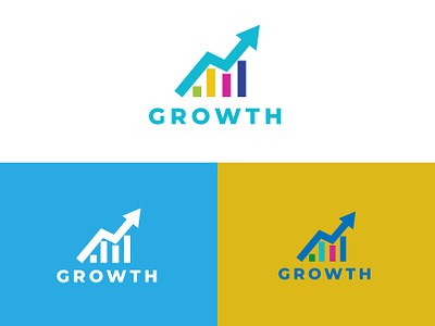 Growth logo design brand identity graphic design logoconcept ui