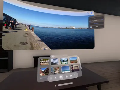 visionOS App Concept 3d app apple ar augmented ios ipad photos reality ui ux virtual vision visionos visionpro vr