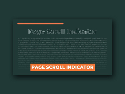 Javascript Page Scroll Indicator css css3 divinectorweb frontend html html5 javascript page scroll indicator webdesign
