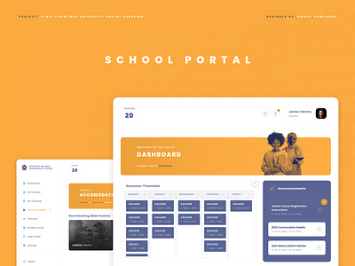 ACU Student Portal Redesign app branding design graphic design illustration logo typography ui ux vector