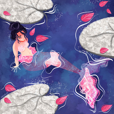 DTIYS challenge design dtiys illustration mermadie mermaid ocean sea