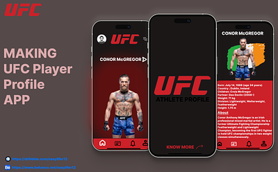 UFC Athlete Profile and Details App app design app design ideas ideas ui uiux web design web design ideas