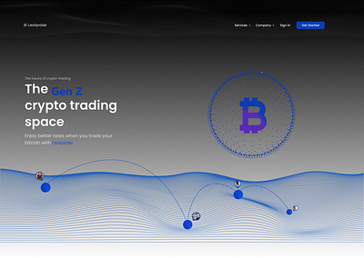 Crypto Landing page branding design figma landing page ui