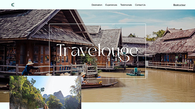 Travel Agency Landing Page design figma typography ui ux