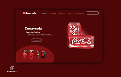 Coca cola brand coca cola design figma landing page