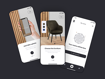 Furniture Shop - Mobile App with VR app design furniture shop ui ux