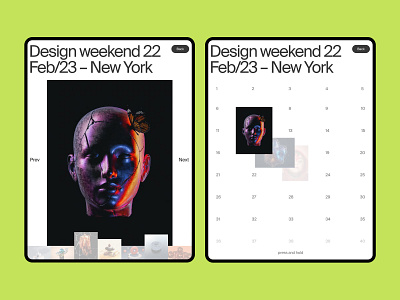 Gallery app design catalog elegant grid illustration minimal mobile news photo site tablet typography ui ux web webdesign website