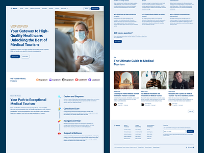 Regal - Your Gateway to Global Healthcare design figma fitness health healthcare india landing page medical tourism typography ui ux website