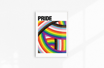PRIDE poster color design graphic design lgbtqia poster design pride pride flag