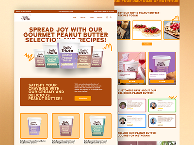 Peanut Butter Shop: Revamping E-commerce Website casualdesign design ecommerce inspiration peanut peanutbutter shop ui uiux webdesign website