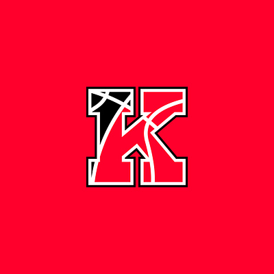 K logo basketball basketball logo branding design esport esports gaming graphic design illustration k k logo logo logo design monogram