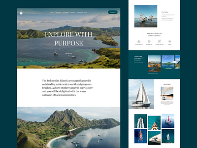 Yacht Concept Landing Page concept design design exploration graphic design homepage landing page ui ui design ui ux design user experience user interface ux ux design yacht yacht homepage yacht landing page