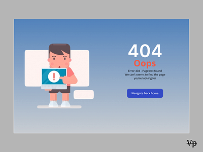 404 Error Page dailyui design figma ui ux uxdesign