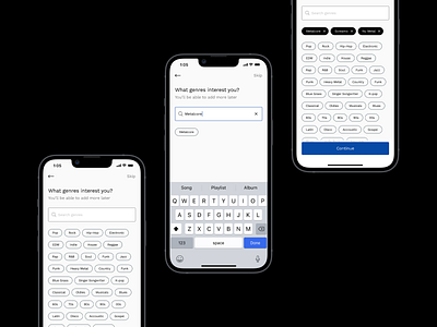 Profile Set Up — Filtering Tags account category component field filter group input interface modal product profile progress bar search set up settings sort tag tags user interface ux