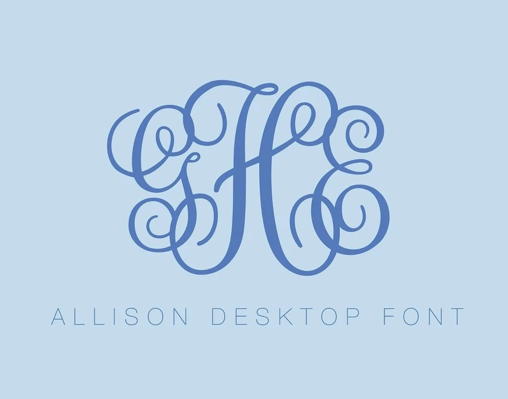 Interlocking Monogram Fonts