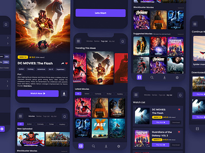 App UI Design For Movie streaming App app design app ui browsing experience design discover movies entertainment immersive experience movie catalog movie player movie streaming offline downloads personalization recommendation engine seamless navigation ui ui design uxui watch list