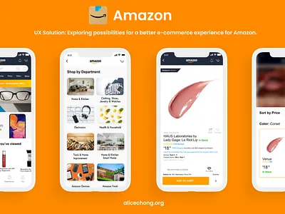 Amazon - E-commerce Experience appdesign design mobiledesign mockup productdesign ui ux