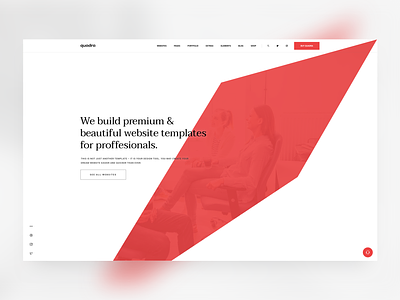 Quadra Multipurpose Website Template agency animation branding business corporate creative design illustration logo onepage price packages svg template theme typography ui web elements webdesign website white website