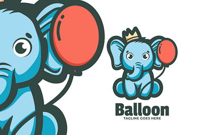 Balloon animal branding cute mascot design graphic design illustration logo vector