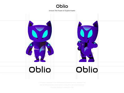 Oblio Mascot blockchain digitalart mascot mascotdesign oblio