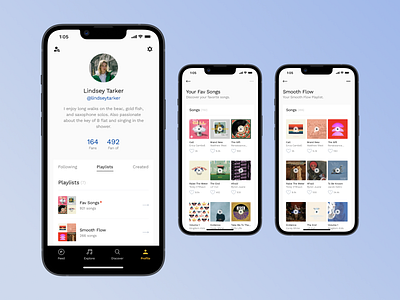 Music Library Dashboard app apple music artist audio dashboard figma library list music minimal mobile mobile apps mp3 music music portal player playlist song sound spotify track