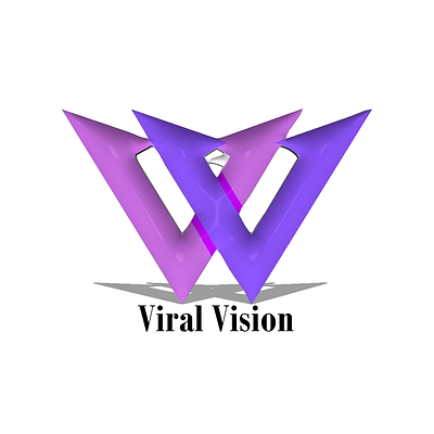 Viral Vision 3d branding graphic design logo