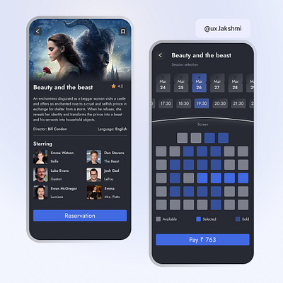 Movie ticketing app app bookticket design mobile app mobile app ui movieapp movieticket theatre ticketapp ticketbooking ui