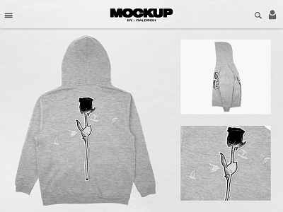 Hoodie Zipper V.2 - Mockup (Back) apparel mockup branding clothing mockup design embroidery fashion graphic design hooded jumper hoodie hoodie brand mockup product design pullover realistic mockup zipper