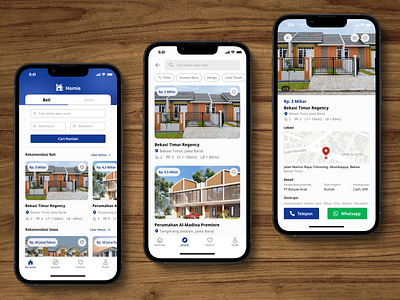 Homie - Property Mobile App application apps buy home house minimalist mobile property rent simple ui design uiux user friendly