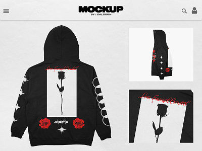 Hoodie Zipper V.2 - Mockup (Back) apparel mockup branding clothing mockup design fashion graphic design hooded jumper hoodie hoodie brand mockup product design pullover realistic mockup zipper