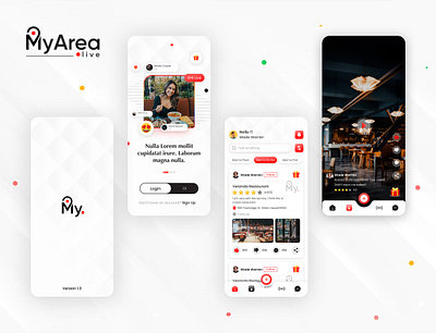 MyArea.live 3d animation app branding design graphic design icon illustration logo motion graphics ui