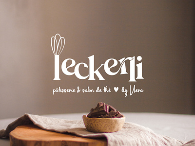 Leckerli - Logo bakery branding cakes cook design flat graphic design illustration logo logo design love shop tea ty vector visual design