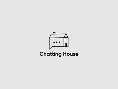 Chatting House Logo Animation branding chat design house illustrator logo logo animation minimalist motion graphics typography vector