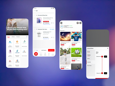 Ecommerce - Mobile app app ui ecommerce marketplace mobile app online store shopping ui ui design ui ux ux design