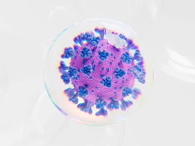 Virus transition, WebGL 3d agency animation c4d covid covid19 design health healthcare illustration landing medical motion graphics ui ux virus web web3 webdesign webgl