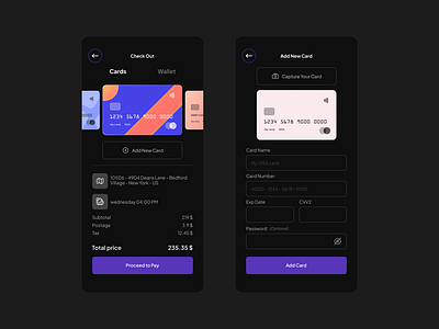 Day 02 - Credit Card Checkout Screen | 100 Days UI Challenge design illustration typography ui ux