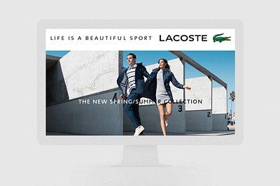 Lacoste ‘Sail Away Collection’ Online Campaign digital marketing graphic design ui website