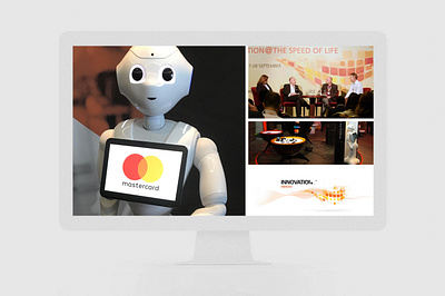 Mastercard. “Innovation @ the Speed of Life” forum. branding event graphic design logo