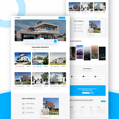 Real estate website design elementor real estate real estate website real estate website design ui ui ux ux website design wordpress