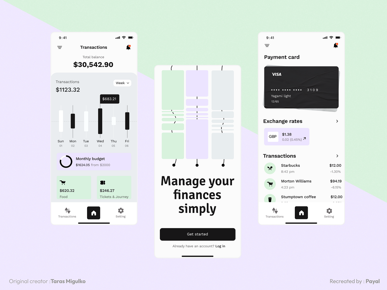 Banking App Ui Design Challenge By Payal Darda On Dribbble 3683